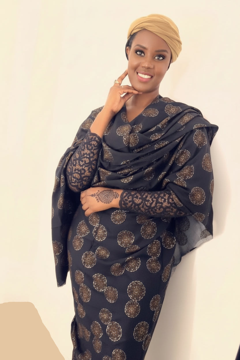 Dempé L'absolu - Melhfa Traditionnel Africain Élégant - ASWAH