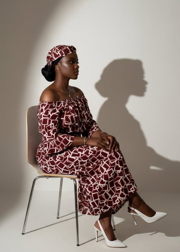 Robe L'audacieuse ASWAH - Robe africaine pour occasions spéciales 